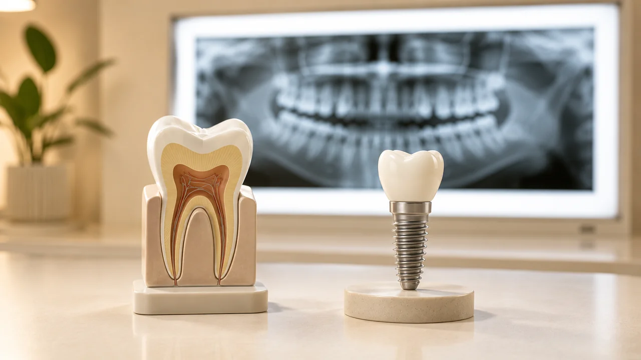 Decisão entre salvar o dente com canal ou extrair