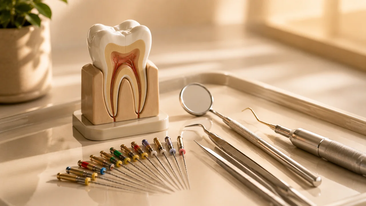 Instrumentos de endodontia usados pelo endodontista